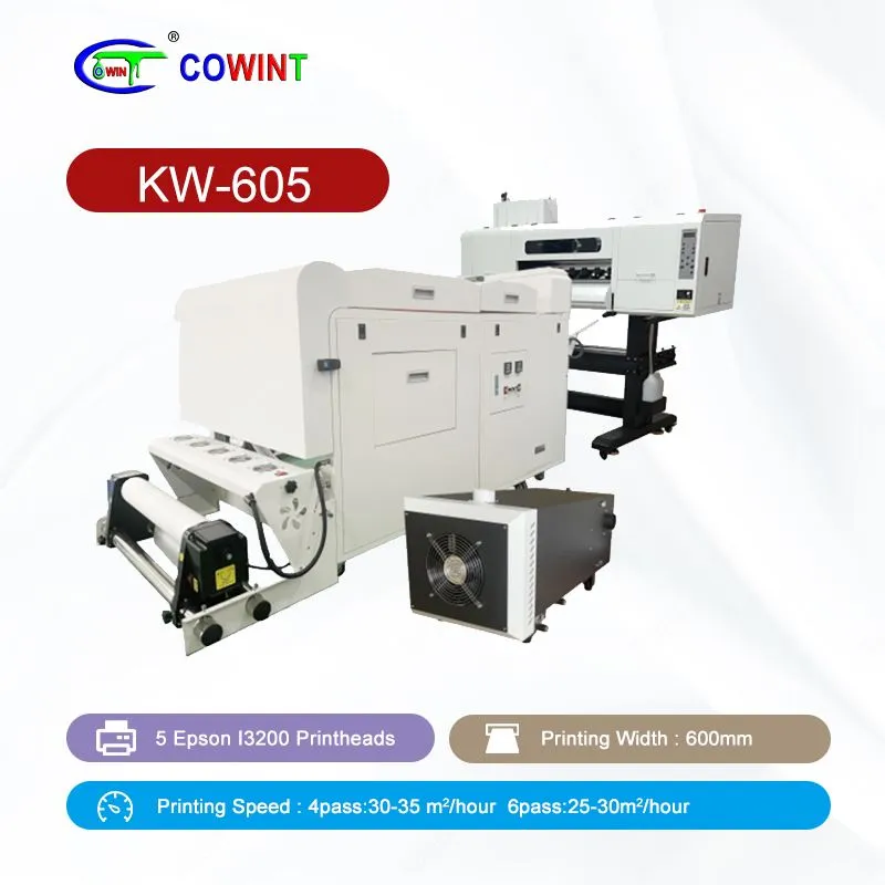 KW -605 5 Epson Printheads Printéir DTF